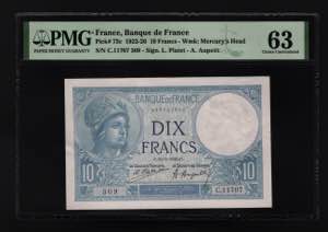 France 10 Francs 1923 ... 