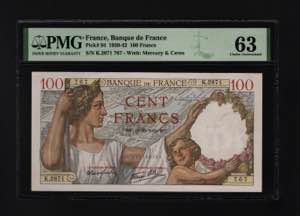 France 100 Francs 1939 ... 