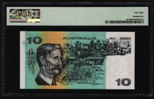 Australia 10 Dollars 1979 PMG 58 P# 45c; aUNC
