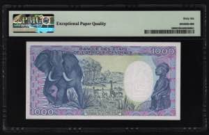 Central African Republic 1000 Francs 1990 ... 