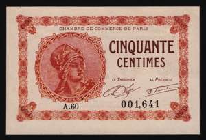 France 50 Centimes 1920 ... 