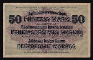 Germany - Empire Occupation of Kowno 50 Mark ... 