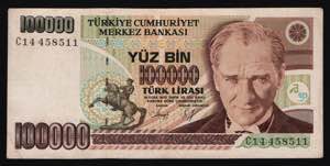 Turkey 100000 Lirasi ... 