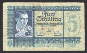 Austria 5 Schilling 1927 ... 