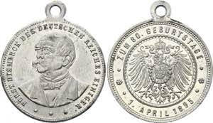 Germany - Empire Bismarck Silver Medal 1895 ... 