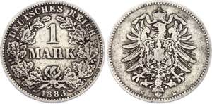 Germany - Empire 1 Mark 1883 E KM# 7; ... 