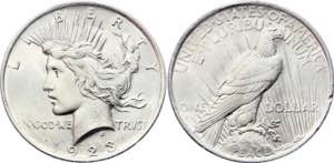 United States Peace Dollar 1923 KM# 150; ... 