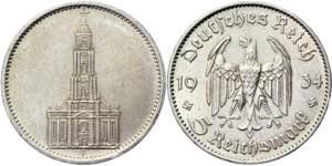 Germany - Third Reich 5 Reichsmark 1934 F ... 
