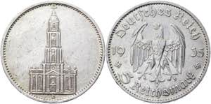 Germany - Third Reich 5 Reichsmark 1934 D ... 