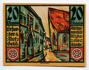 Germany - Weimar Republic Erfurt 20 Pfennig ... 