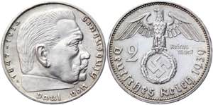 Germany - Third Reich 2 Reichsmark 1939 A ... 