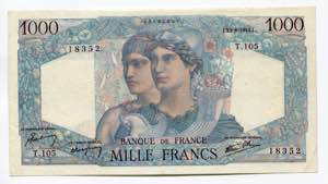 France 1000 Francs 1945 ... 