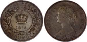 Canada Newfoundland 1 Cent 1876 H KM# 1; ... 