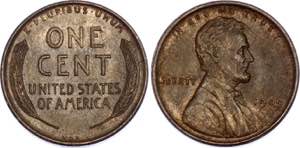 United States 1 Cent 1909 VDB KM# 132; ... 