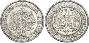 Germany - Weimar Republic 5 Reichsmark 1931 ... 
