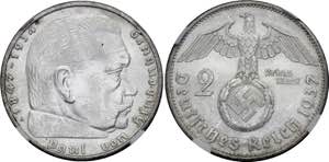 Germany - Third Reich 2 Reichsmark 1937 A ... 