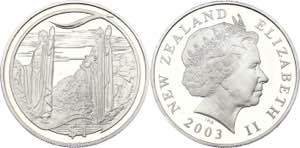 New Zealand 1 Dollar 2003 KM# 267; Silver ... 