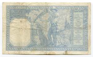 France 20 Francs 1917 P# 74; With Pinholes