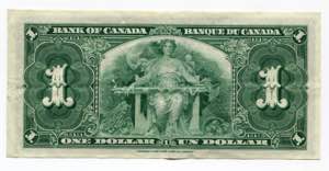 Canada 1 Dollar 1937 P# 58d; # K/A 7251922; ... 