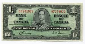 Canada 1 Dollar 1937 P# ... 