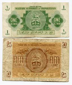 Libya 1-50 Lire 1943 ... 