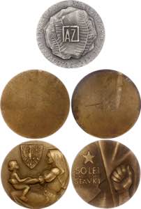 Czechoslovakia Orlov City Lot of 5 Medals ... 