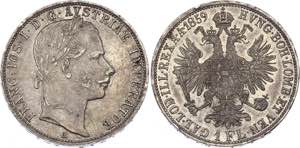 Austria 1 Florin 1859 A KM# 2219; Silver; ... 