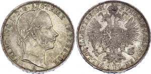Austria 1 Florin 1861 A KM# 2219; Silver; ... 
