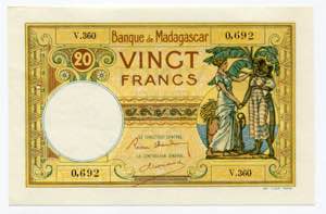 Madagascar 20 Francs ... 