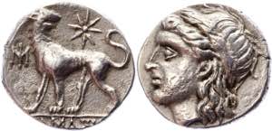 Ancient Greece Ionia Miletos AR Drachm 350 - ... 
