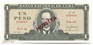 Cuba 1 Peso 1986 ... 