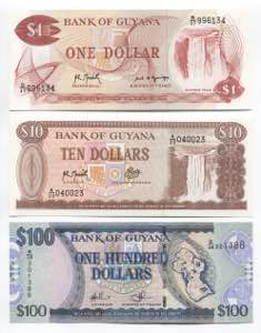 Guyana 1-100 Dollars ... 