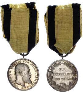 German States Wurttemberg Silver Medal Fur ... 