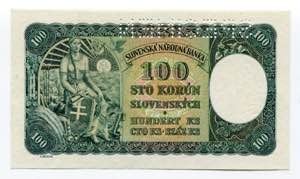 Slovakia 100 Korun 1940 ... 