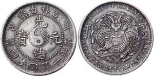 China Kirin 20 Cents 1901 LM# 539; Silver ... 