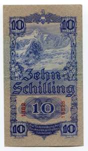 Austria 10 Schilling 1933 P# 99b; VF+