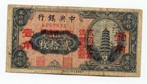 China 20 Coppers 1928 ... 