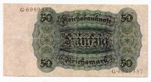 Germany - Weimar Republic 50 Reichsmark 1924 ... 