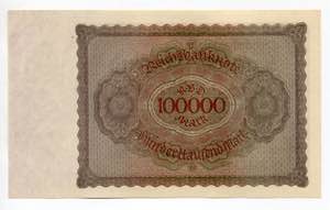 Germany - Weimar Republic 100000 Mark 1923 ... 
