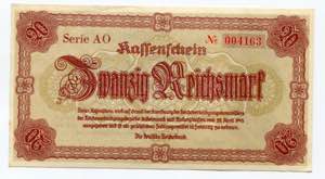 Germany - Third Reich 20 Reichsmark 1945 P# ... 