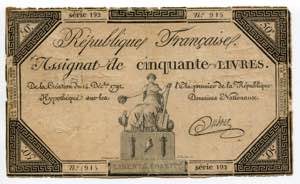 France 50 Livres 1792 P# ... 