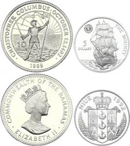 Bahamas & Niue 10 & 5 Dollars 1989 - 1992 ... 