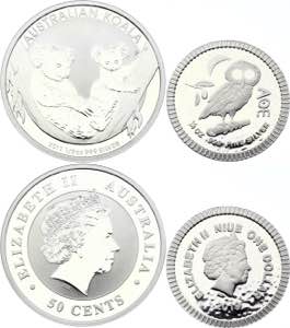 Australia & Niue 50 Cents & 1 Dollar 2011 - ... 