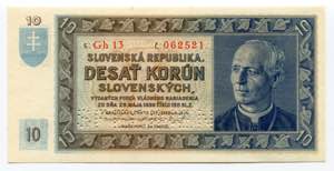Slovakia 10 Korun 1939 ... 
