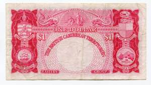 British West Indies 1 Dollar 1961 - P# 7c; VF