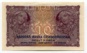 Czechoslovakia 10 Korun 1927 Specimen - P# ... 