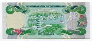 Bahamas 10 Dollars 1996 - P# 59a; XF+, Crispy