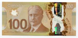 Canada 100 Dollars 2011 ... 