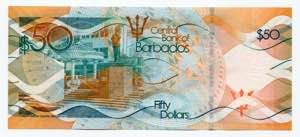 Barbados 50 Dollars 2013 - P# 77; UNC