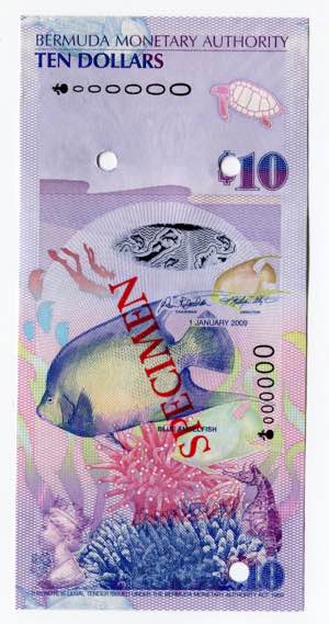 Bermuda 10 Dollars 2009 ... 